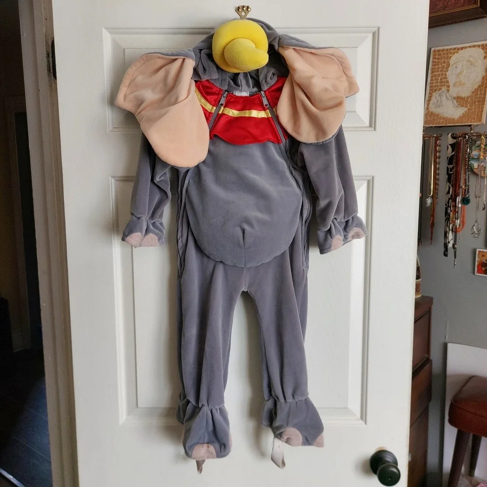 Disney Store Dumbo Elephant Plush Costume Toddler 18-24 Months Grey Halloween